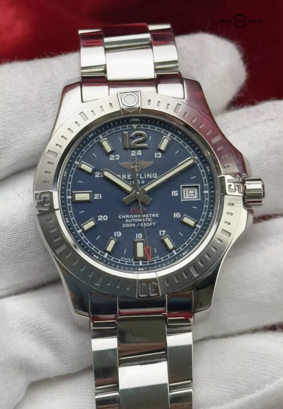 Breitling Colt A17313 41mm BLUE DIAL - Steel