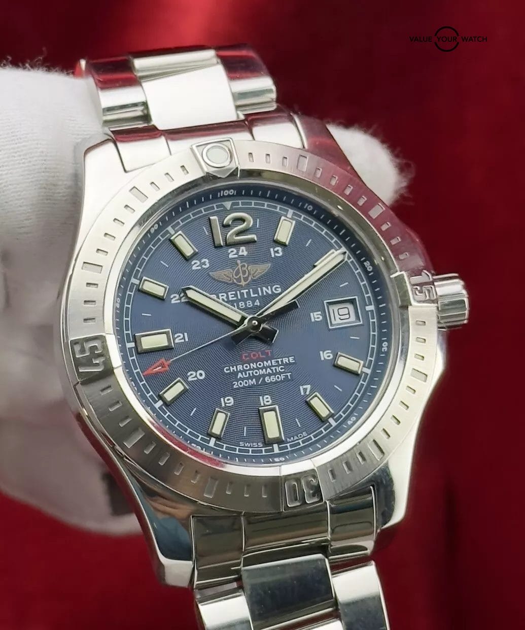 Breitling Colt A17313 41mm BLUE DIAL - Steel - Image 10