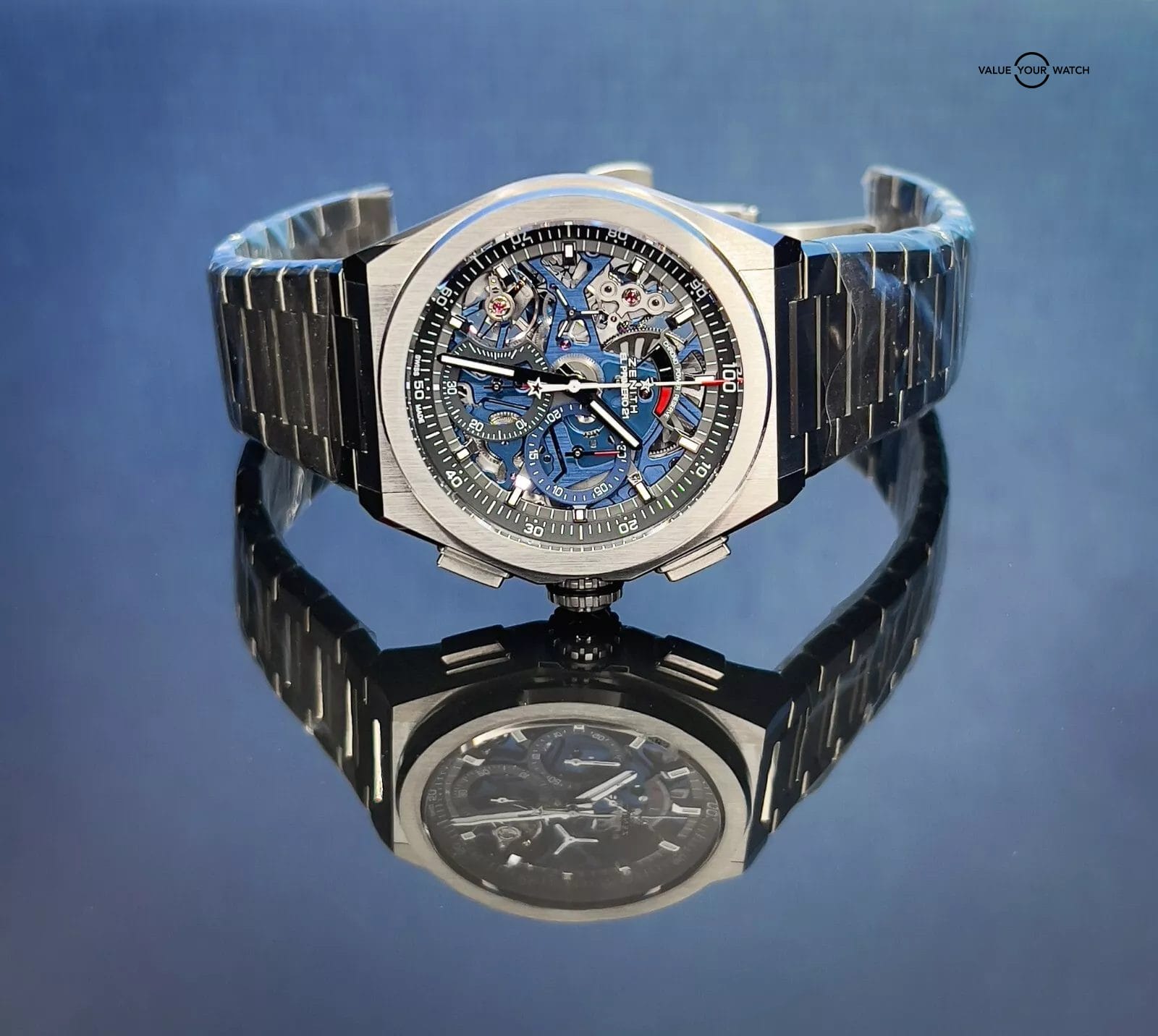 Zenith El Primero Skeleton Blue Dial Men's Watch - 95.9002.9004/78.M9000 NEW! - Image 2