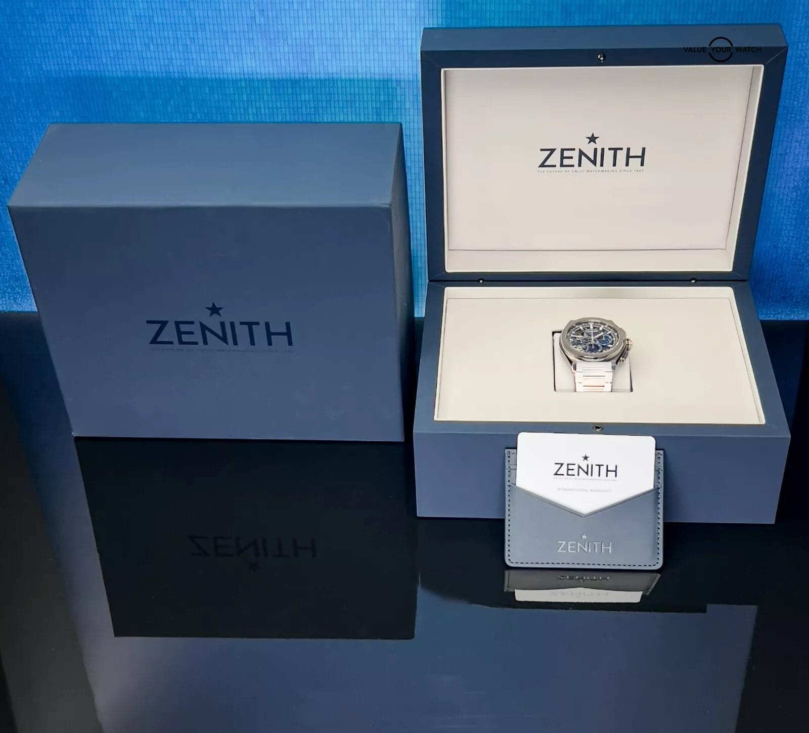 Zenith El Primero Skeleton Blue Dial Men's Watch - 95.9002.9004/78.M9000 NEW! - Image 9