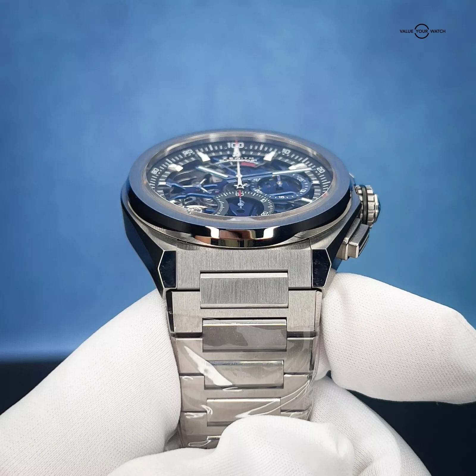 Zenith El Primero Skeleton Blue Dial Men's Watch - 95.9002.9004/78.M9000 NEW! - Image 14