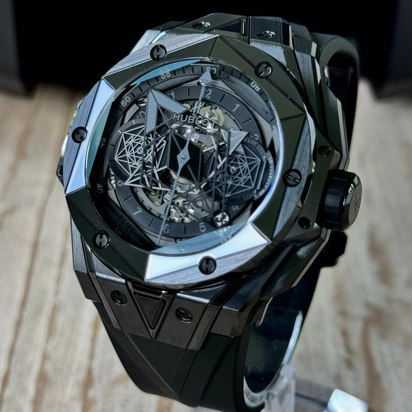 Hublot Big Bang Unico Sang Bleu II "All Black" Limited 1 of 200 Full Set