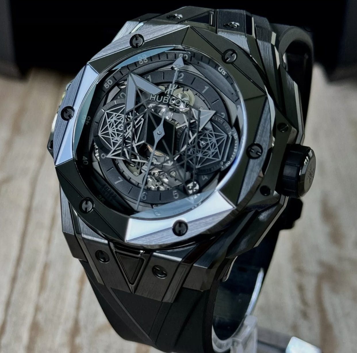 Hublot Big Bang Unico Sang Bleu II "All Black" Limited 1 of 200 Full Set - Image 7