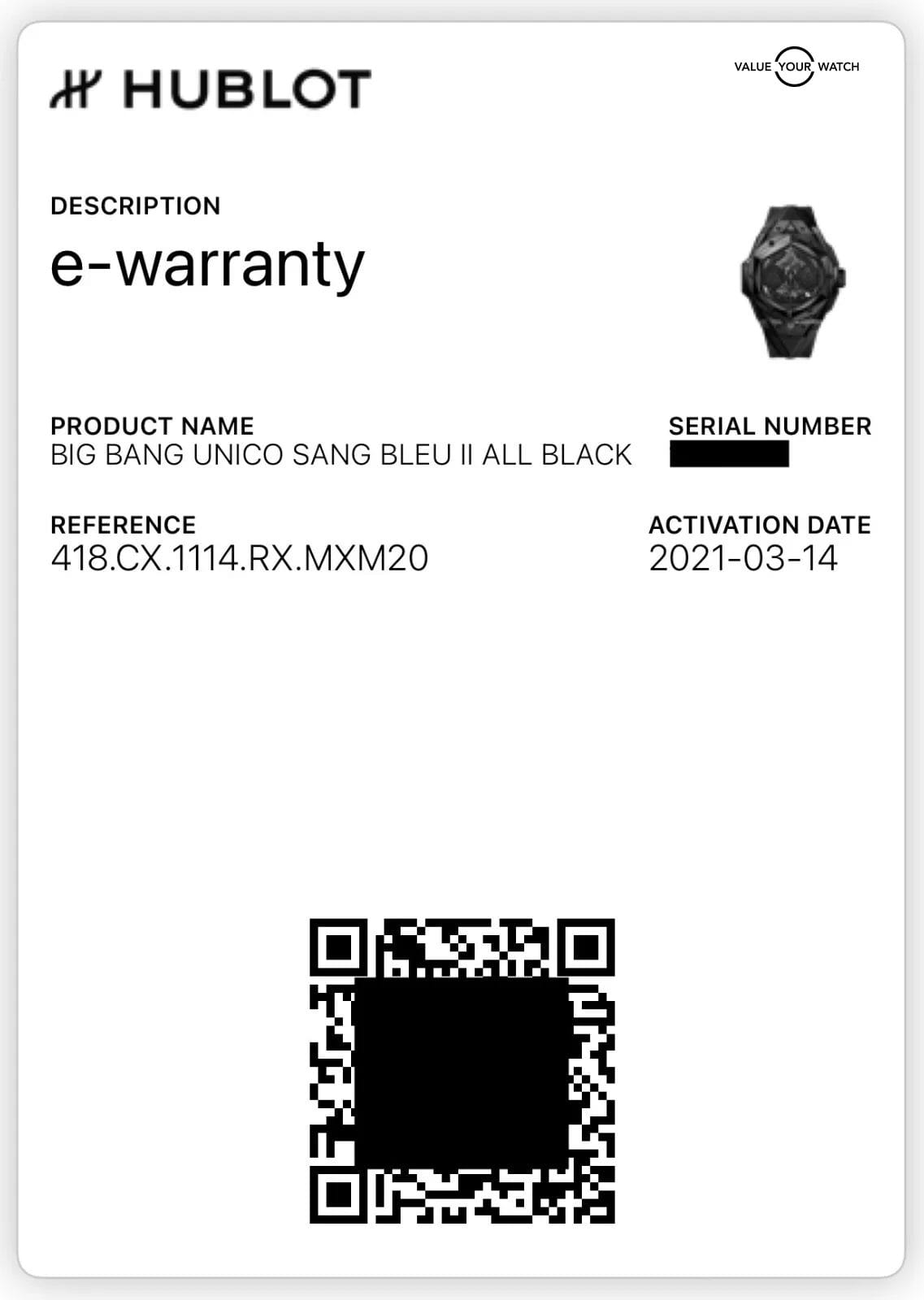 Hublot Big Bang Unico Sang Bleu II "All Black" Limited 1 of 200 Full Set - Image 9