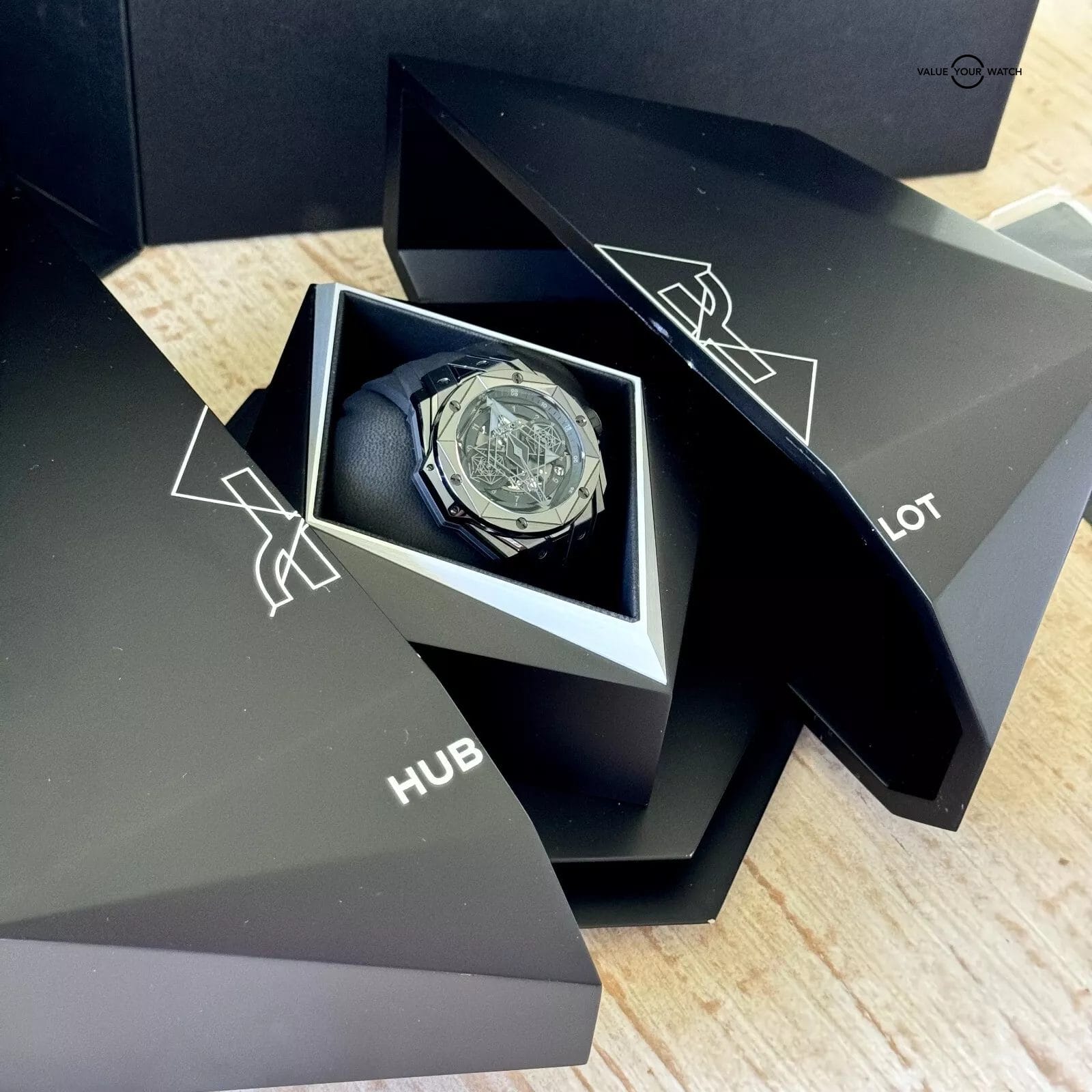 Hublot Big Bang Unico Sang Bleu II "All Black" Limited 1 of 200 Full Set - Image 12