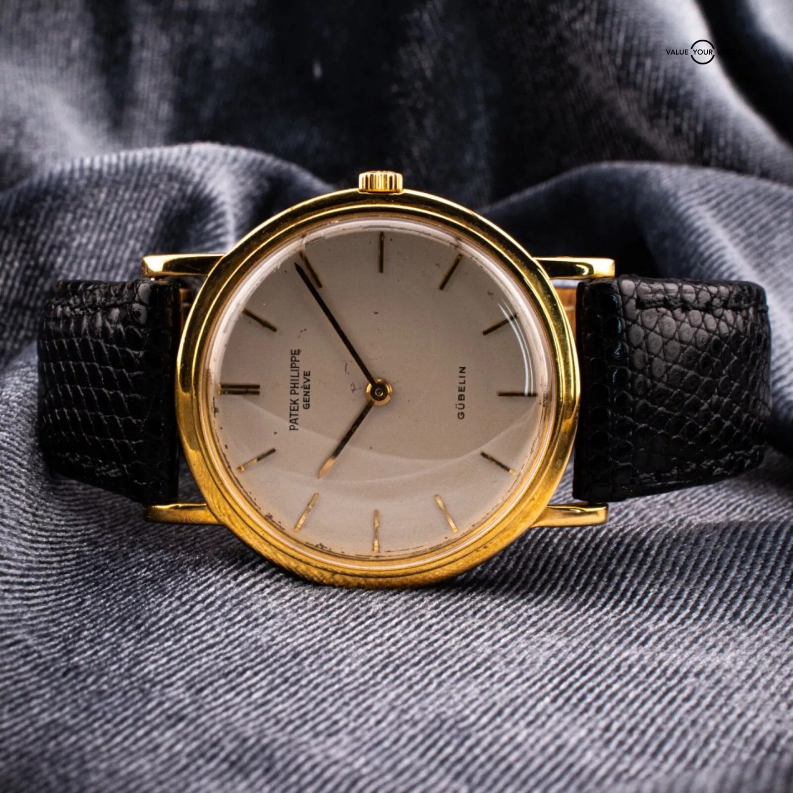 Patek Phillipe Calatrava co-signed Gubelin white dial in 18K gold, Ref. 3520J - Image 8