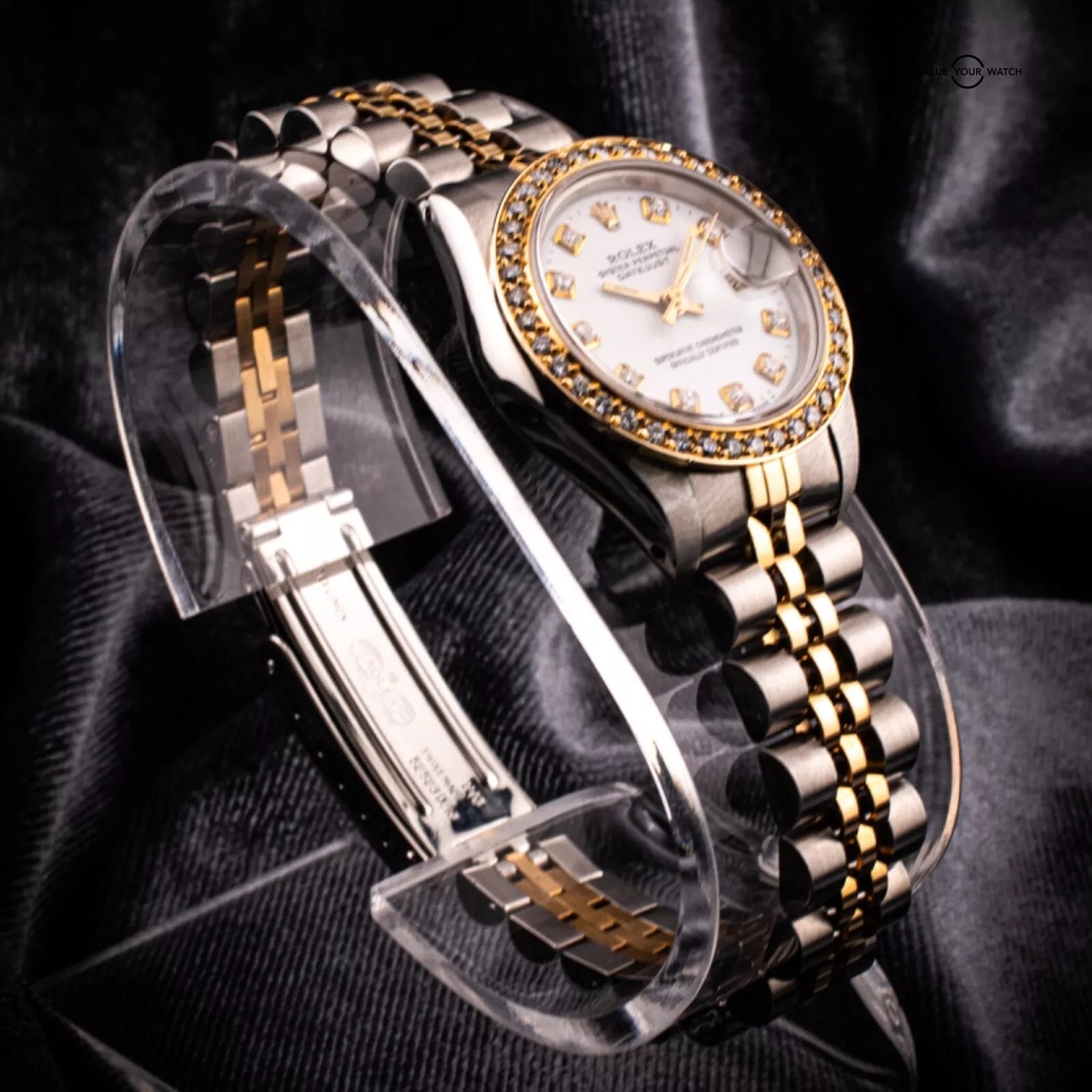 Serviced Rolex Ladies Datejust with White Diamond dial and bezel, Ref. 69173 - Image 2