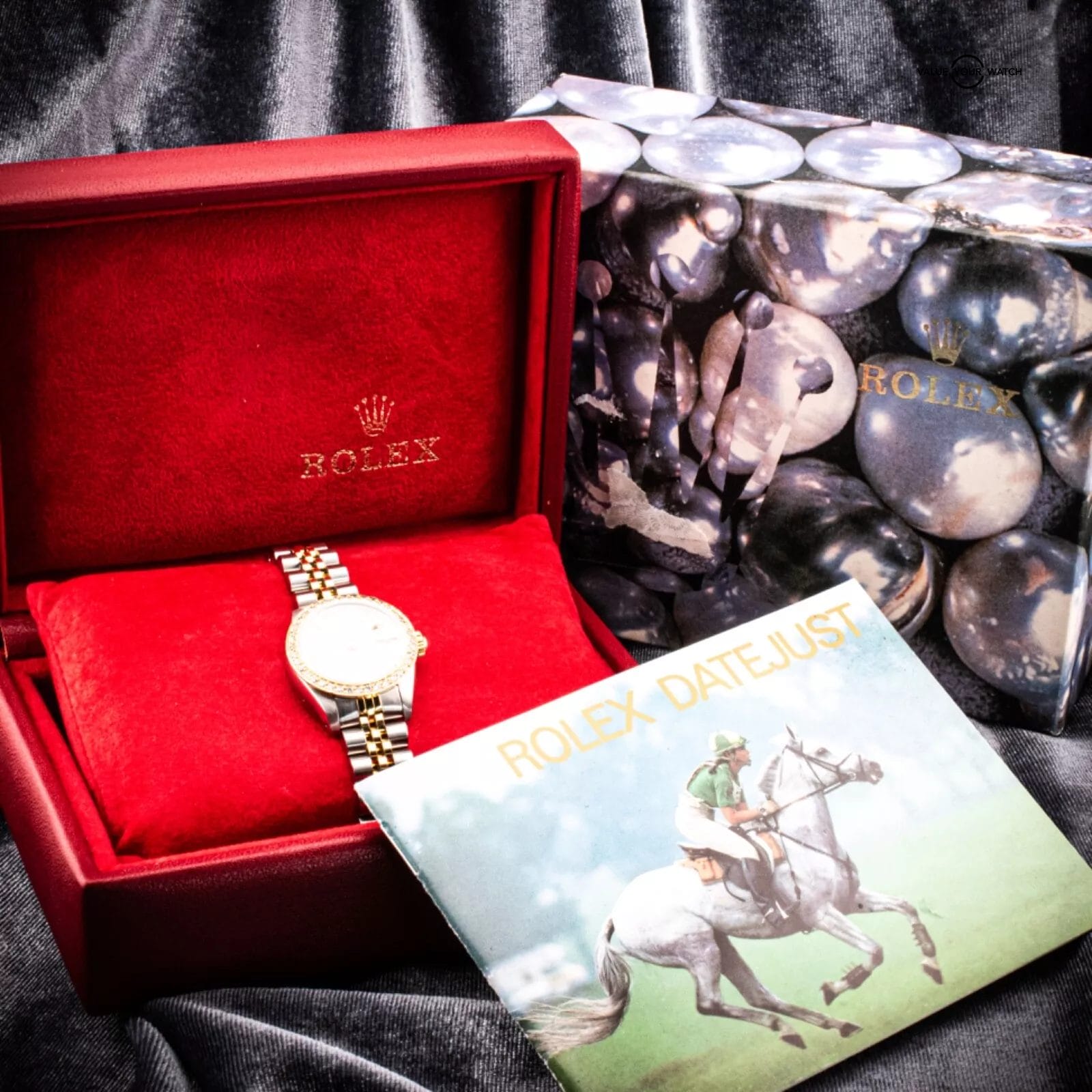 Serviced Rolex Ladies Datejust with White Diamond dial and bezel, Ref. 69173 - Image 5