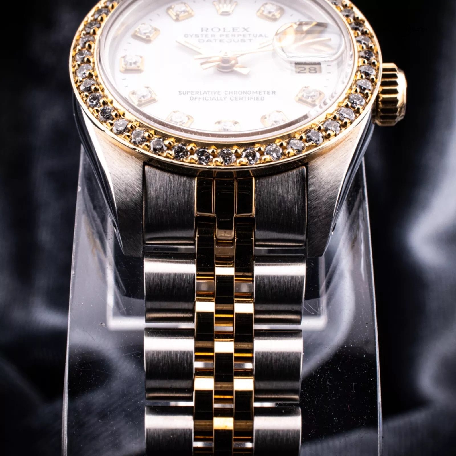 Serviced Rolex Ladies Datejust with White Diamond dial and bezel, Ref. 69173 - Image 8
