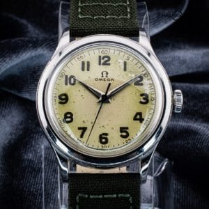 Serviced Omega 1944 Military Watch 2179 with Patina Dial and 30 T2 Movement
