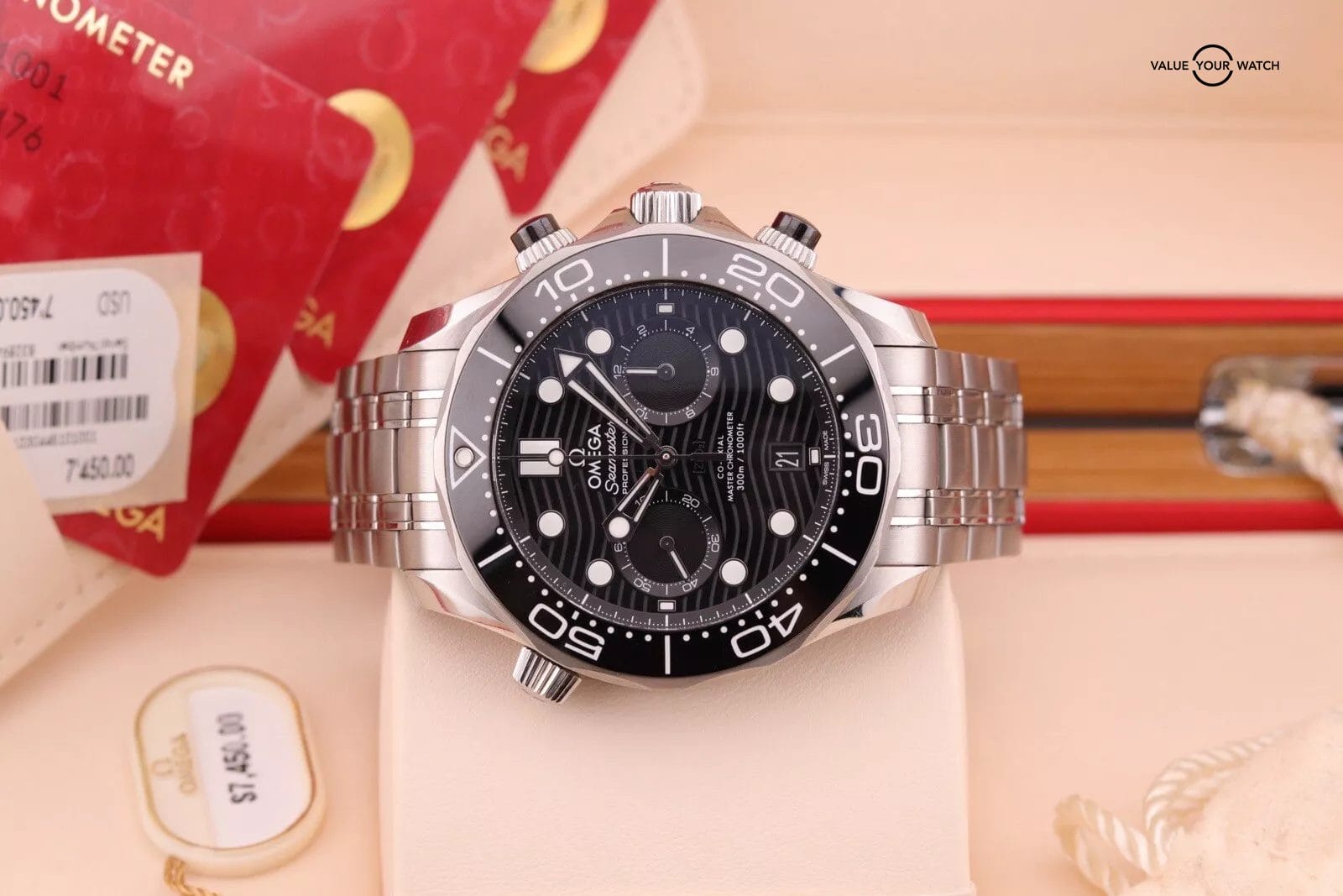 Omega Seamaster 300m Chronograph Diver 44mm - 210.30.44.51.01.001 - Complete Set - Image 4