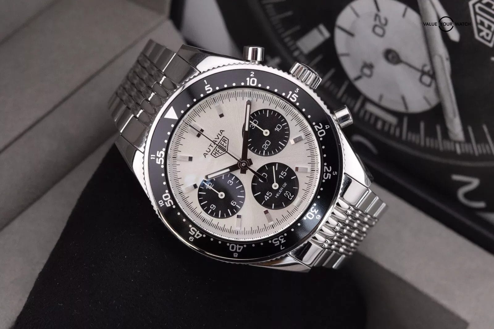 Tag Heuer Autavia Heritage Jack Heuer Limited Edition Panda Dial Steel CBE2111 - Image 2
