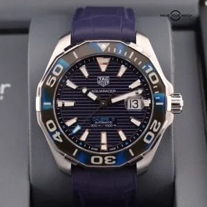 TAG Heuer Aquaracer Blue Men’s Blue Strap Watch – WAY201P.RDK1696