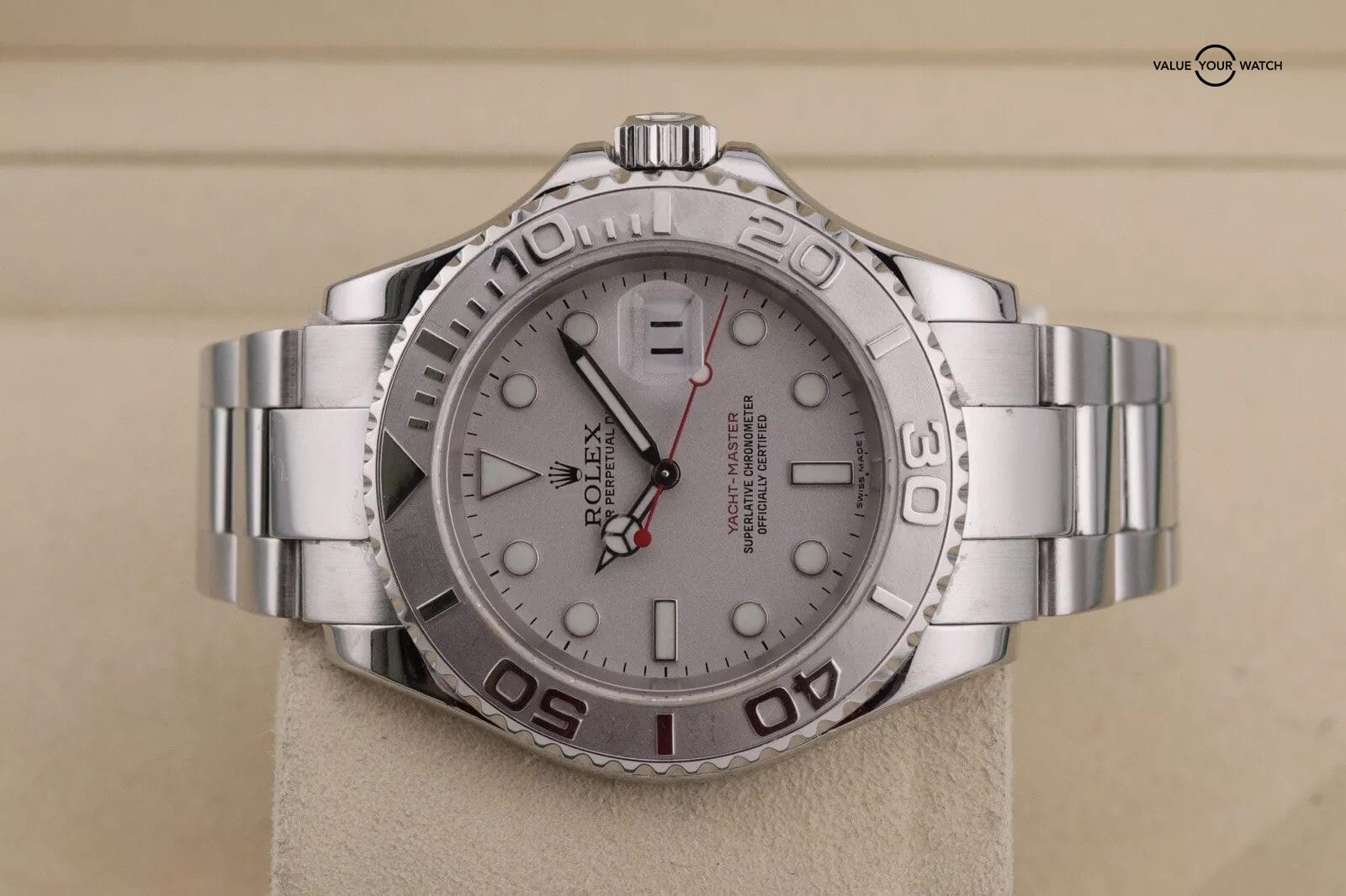 2007 Rolex Yacht-Master 16622 Oyster Bracelet with Platinum Bezel | Watch Only - Image 6