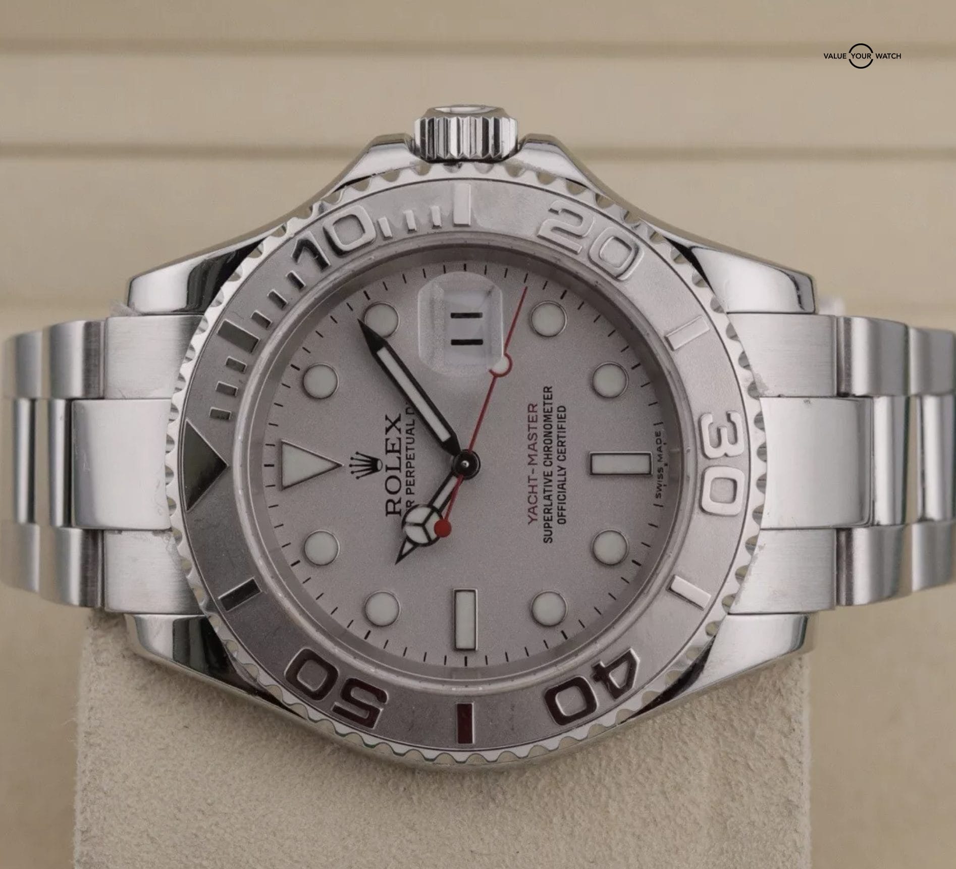 2007 Rolex Yacht-Master 16622 Oyster Bracelet with Platinum Bezel | Watch Only - Image 7