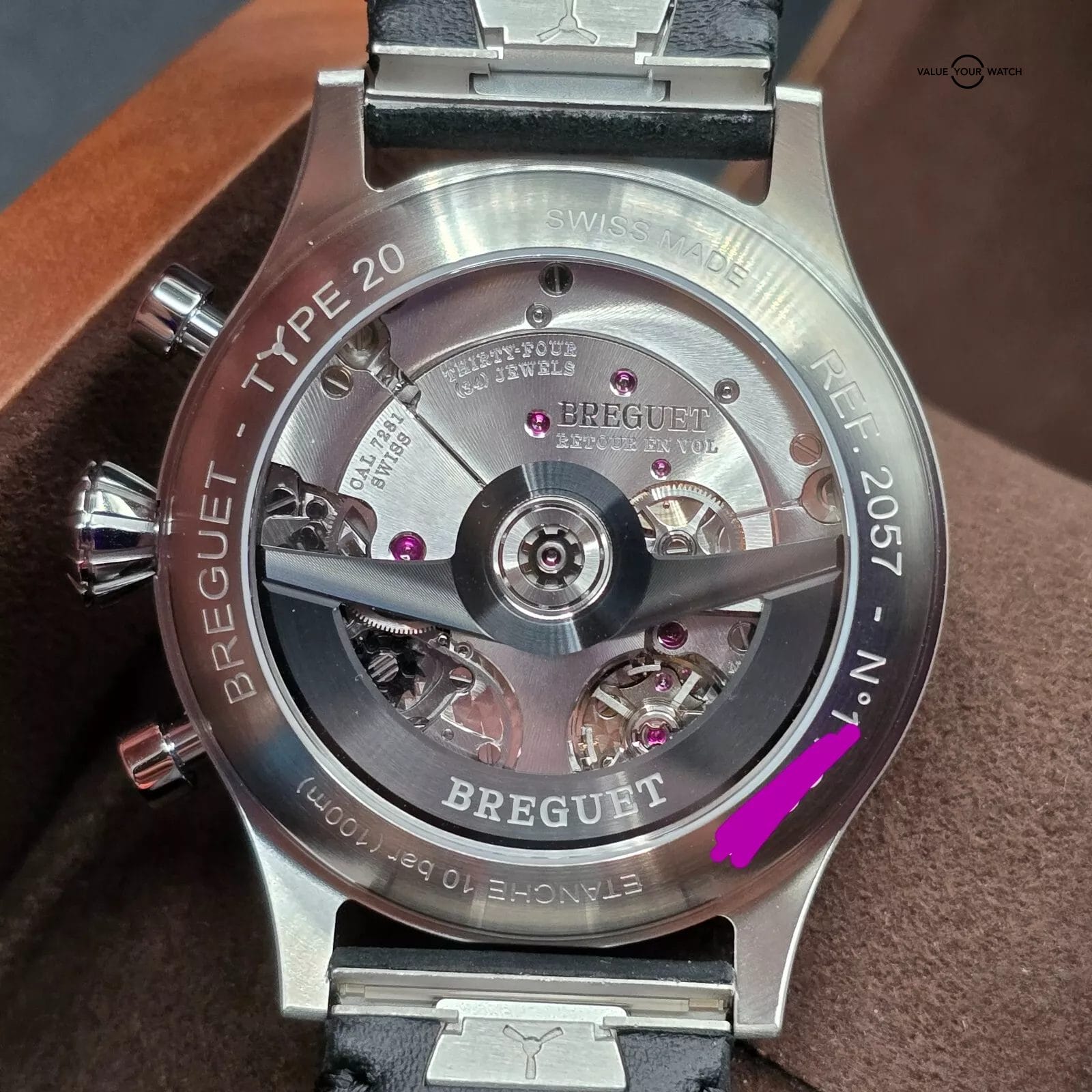 Breguet Type XX 20 Flyback Chronograph, 42mm 2024 full set! ref. 2057ST BNIB! - Image 5