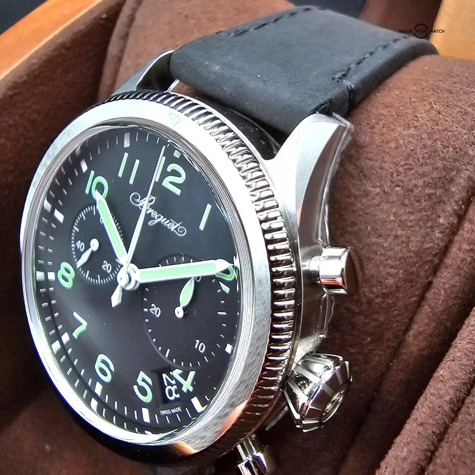 Breguet Type XX 20 Flyback Chronograph, 42mm 2024 full set! ref. 2057ST BNIB! - Image 7