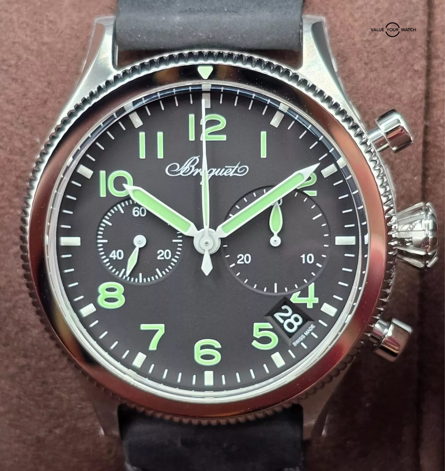 Breguet Type XX 20 Flyback Chronograph, 42mm 2024 full set! ref. 2057ST BNIB! - Image 9