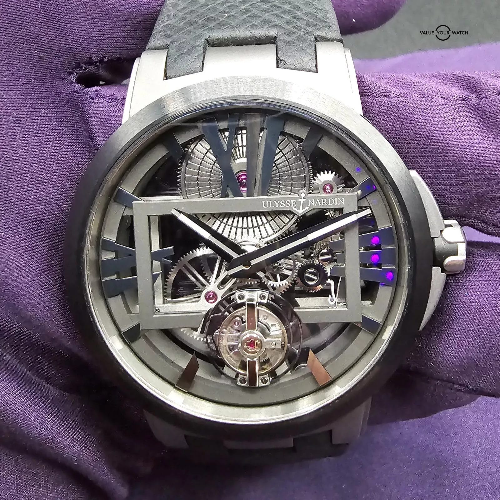Ulysse Nardin Executive Tourbillon Skeleton- Ref 1713-139 45mm - Image 13