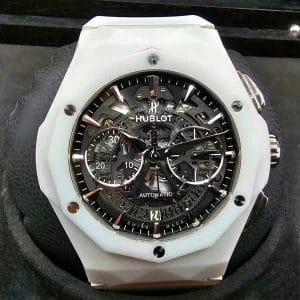Hublot Classic Fusion Orlinski White Ceramic, Skeleton Dial, w Warranty!