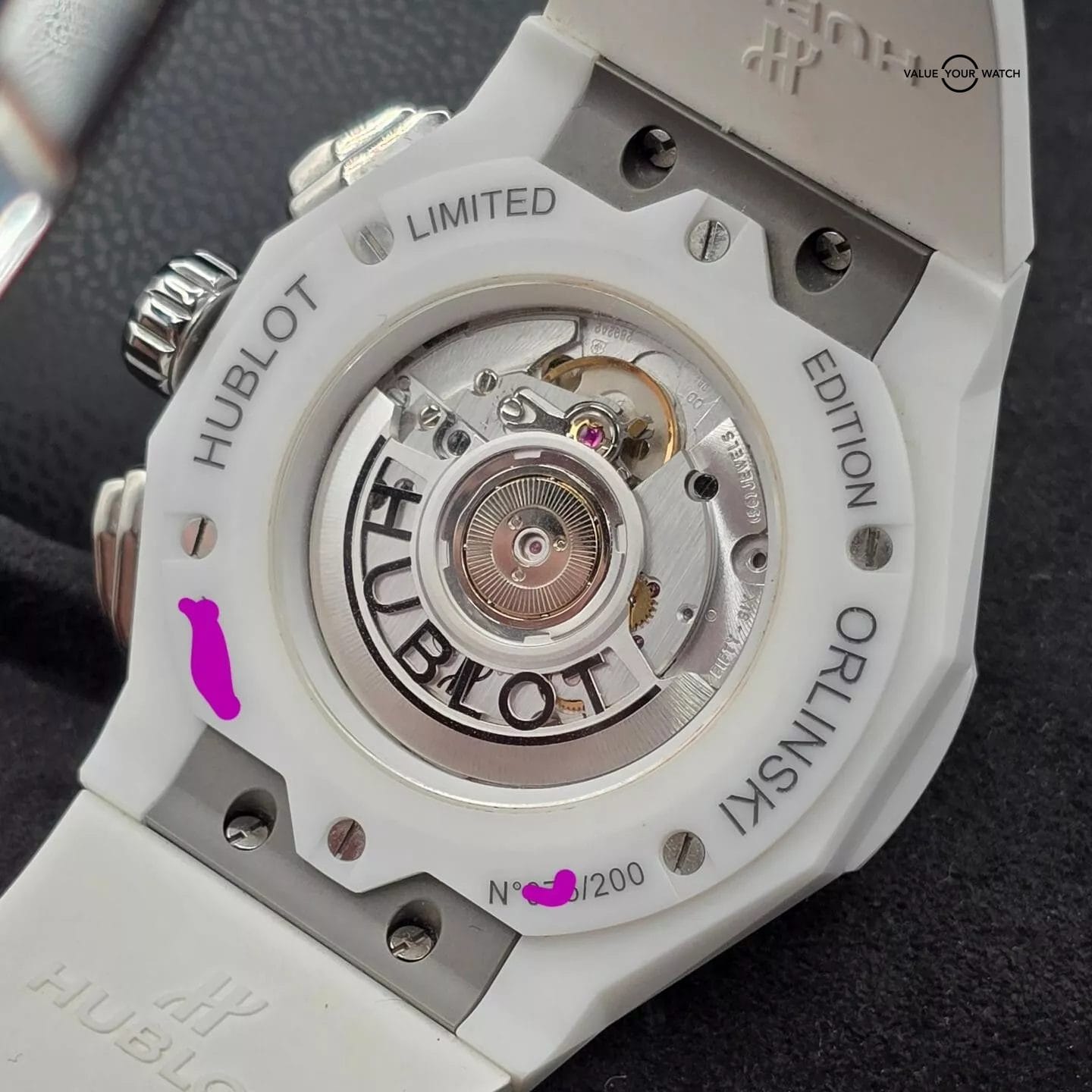 Hublot Classic Fusion Orlinski White Ceramic, Skeleton Dial, w Warranty! - Image 5