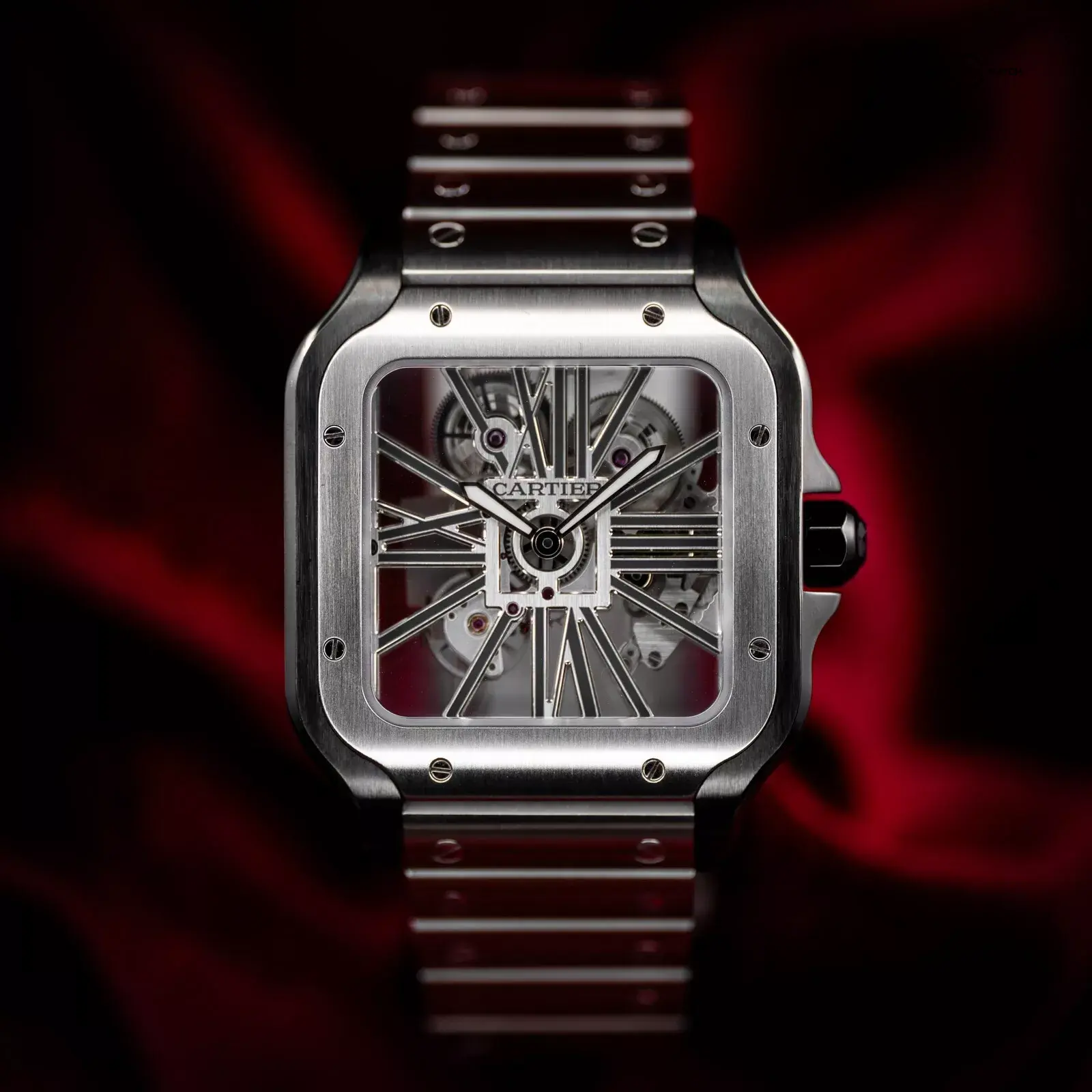 2024 Santos De Cartier Skeleton Large Steel 40mm Unworn Box 2024 Santos De Cartier Skeleton Large Steel 40mm Unworn Box