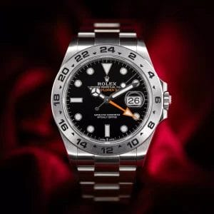 Rolex Explorer II GMT 42mm Oystersteel Black Dial Complete Box &amp; Papers 226570