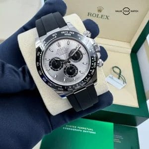 2023 Complete Rolex Cosmograph Daytona 40mm 116519LN White Gold Ghost Grey Dial