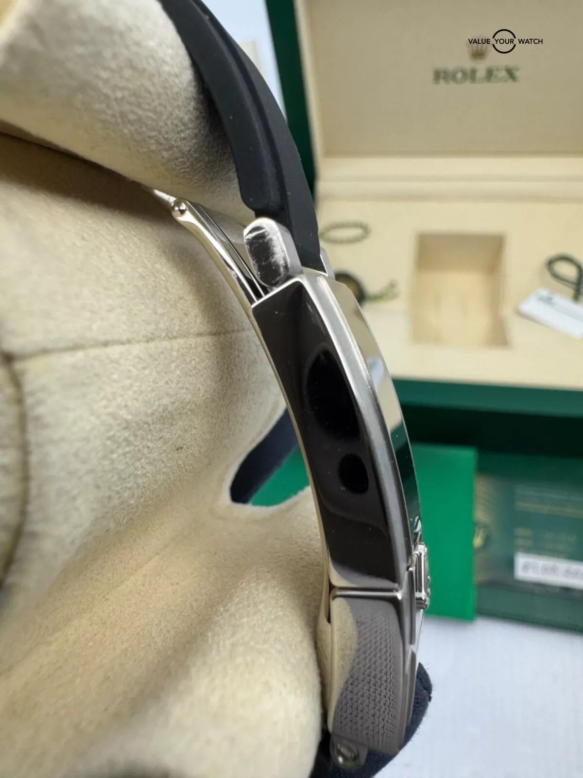 2023 Complete Rolex Cosmograph Daytona 40mm 116519LN White Gold Ghost Grey Dial - Image 3