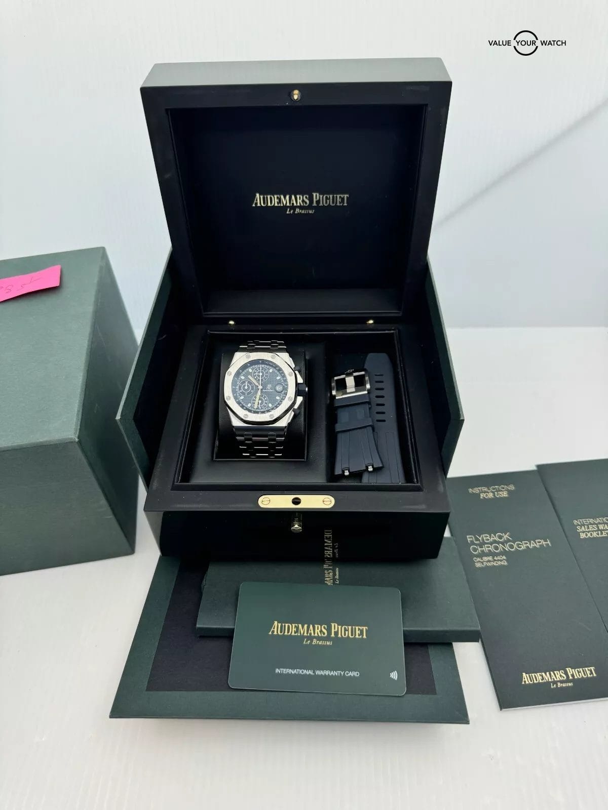 2021 MINT Audemars Piguet Royal Oak Offshore Beast Flyback Cal 26238ST Blue Dial - Image 2