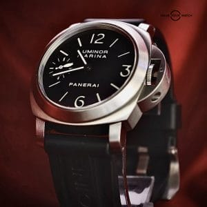 Panerai Luminor Marina PAM00177 – Open Case Back – 44MM – Black Dial Titanium