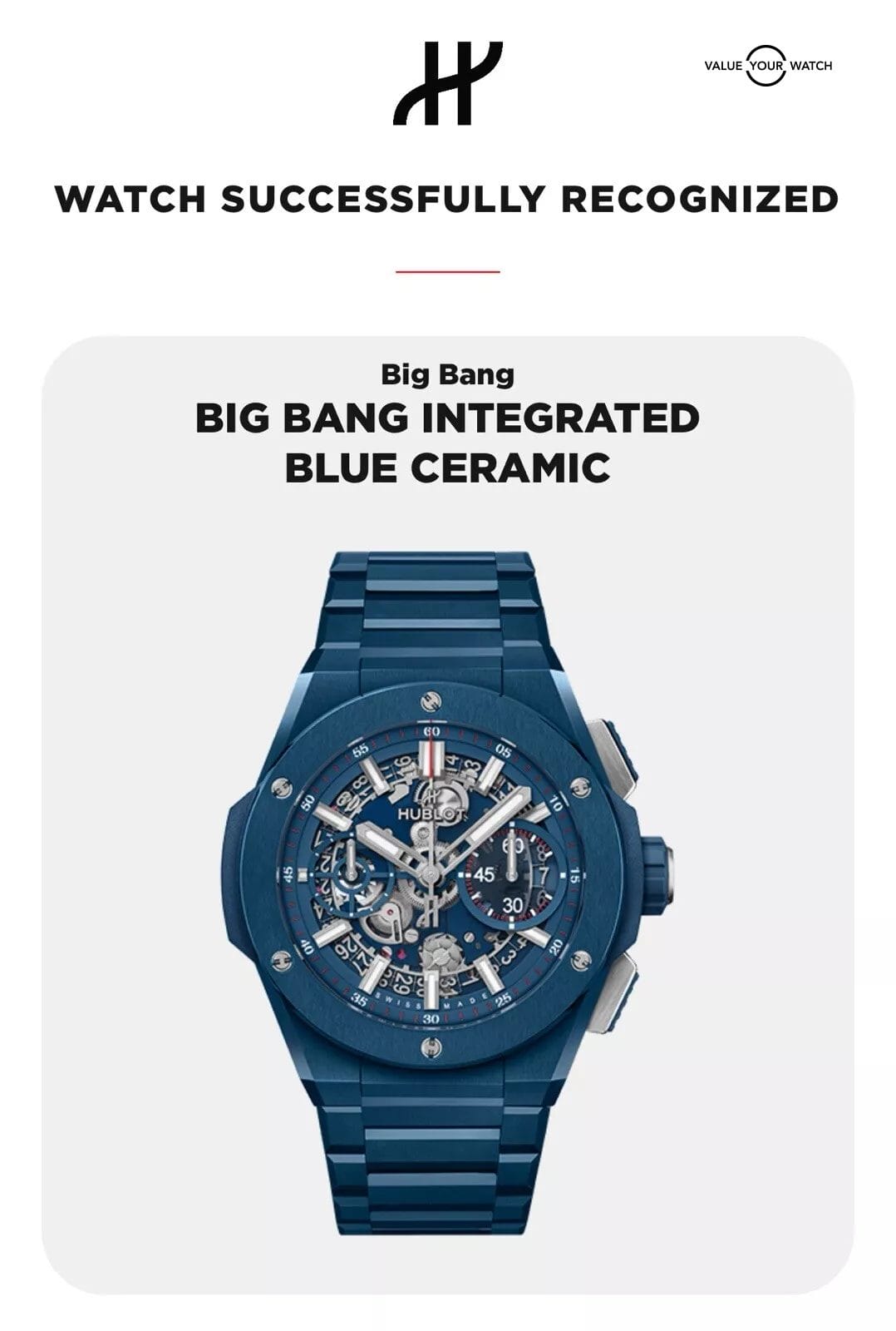 Hublot Big Bang Integrated Blue Ceramic 42MM & Bracelet - Complete Set - Image 7