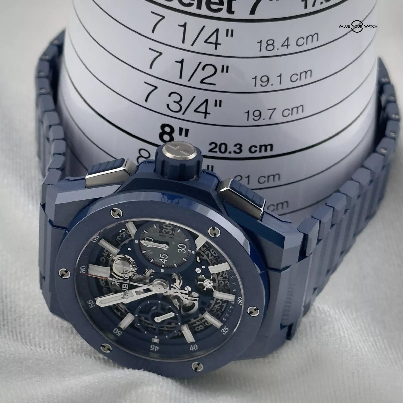 Hublot Big Bang Integrated Blue Ceramic 42MM & Bracelet - Complete Set - Image 8