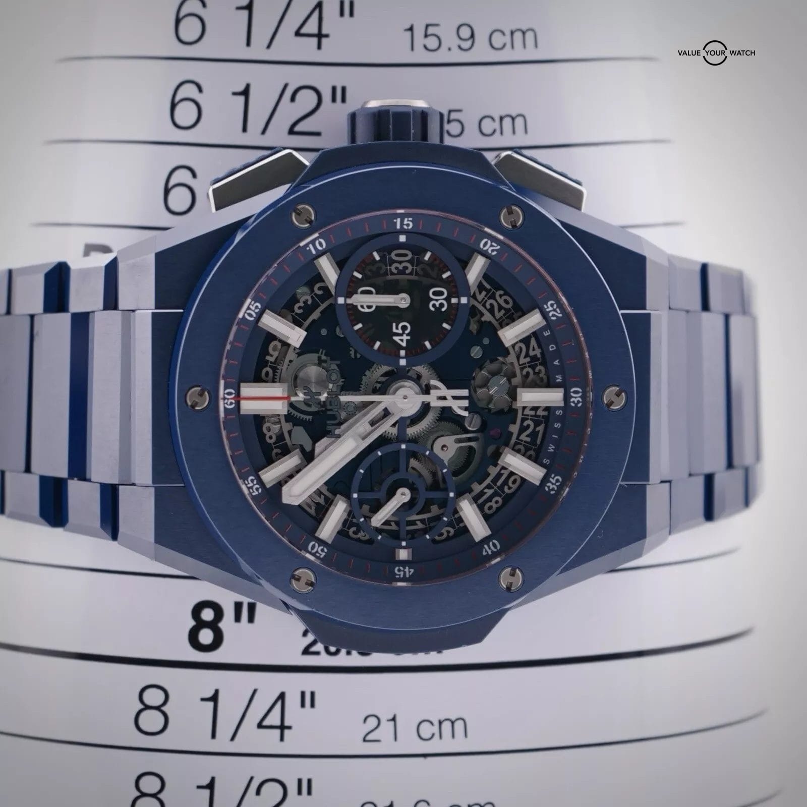 Hublot Big Bang Integrated Blue Ceramic 42MM & Bracelet - Complete Set - Image 9