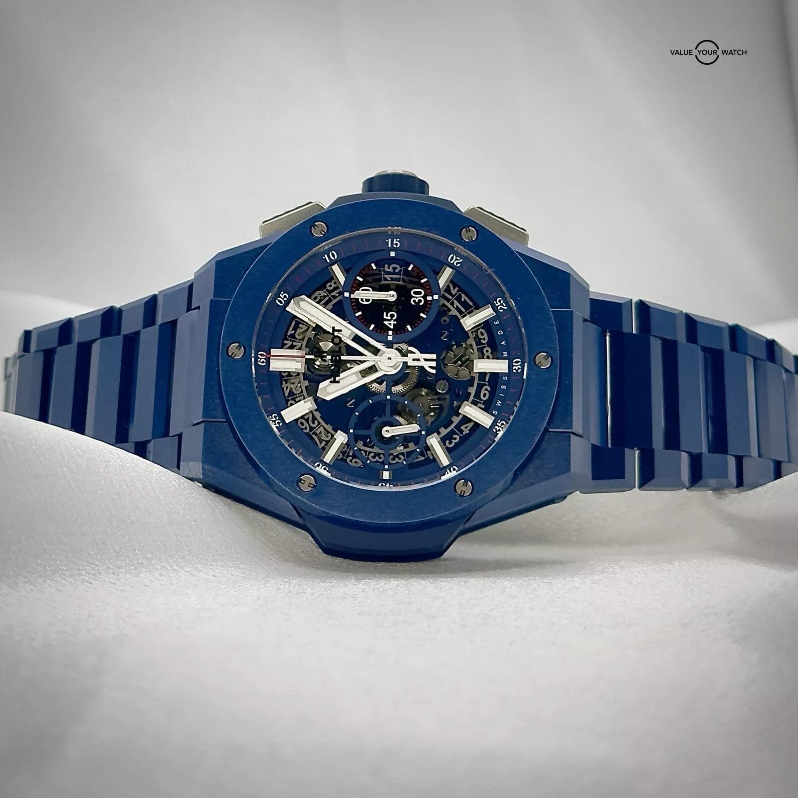 Hublot Big Bang Integrated Blue Ceramic 42MM & Bracelet - Complete Set - Image 10