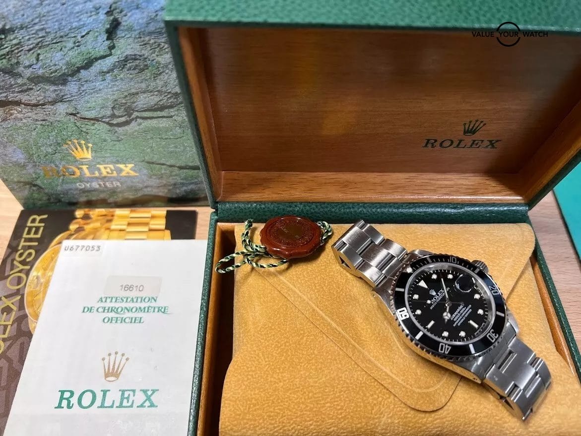 Rolex Submariner Date 16610 40mm 1998 Box Papers Fresh Service - Image 10