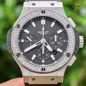 Hublot Big Bang 44 Original Steel Diamonds FACTORY $19K MSRP 301.SX.1170.RX.1104