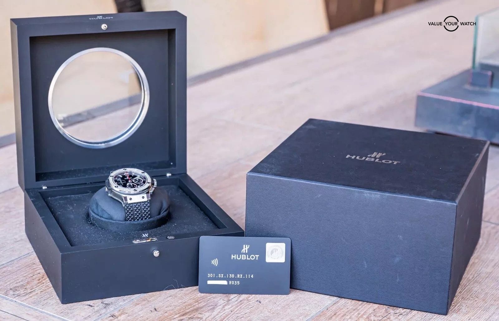 Hublot Big Bang 44 Original Steel Diamonds $20K MSRP Complete 301.SX.130.RX.114 - Image 5