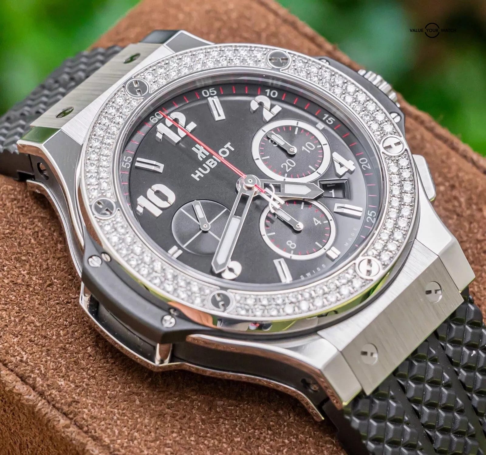 Hublot Big Bang 44 Original Steel Diamonds $20K MSRP Complete 301.SX.130.RX.114 - Image 16