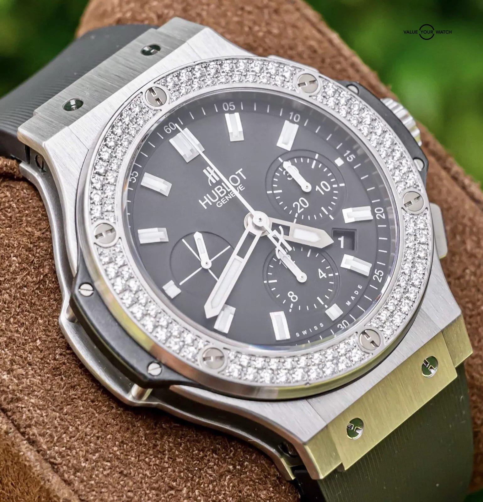 Hublot Big Bang 44 Original Steel Diamonds FACTORY $19K MSRP 301.SX.1170.RX.1104 - Image 11