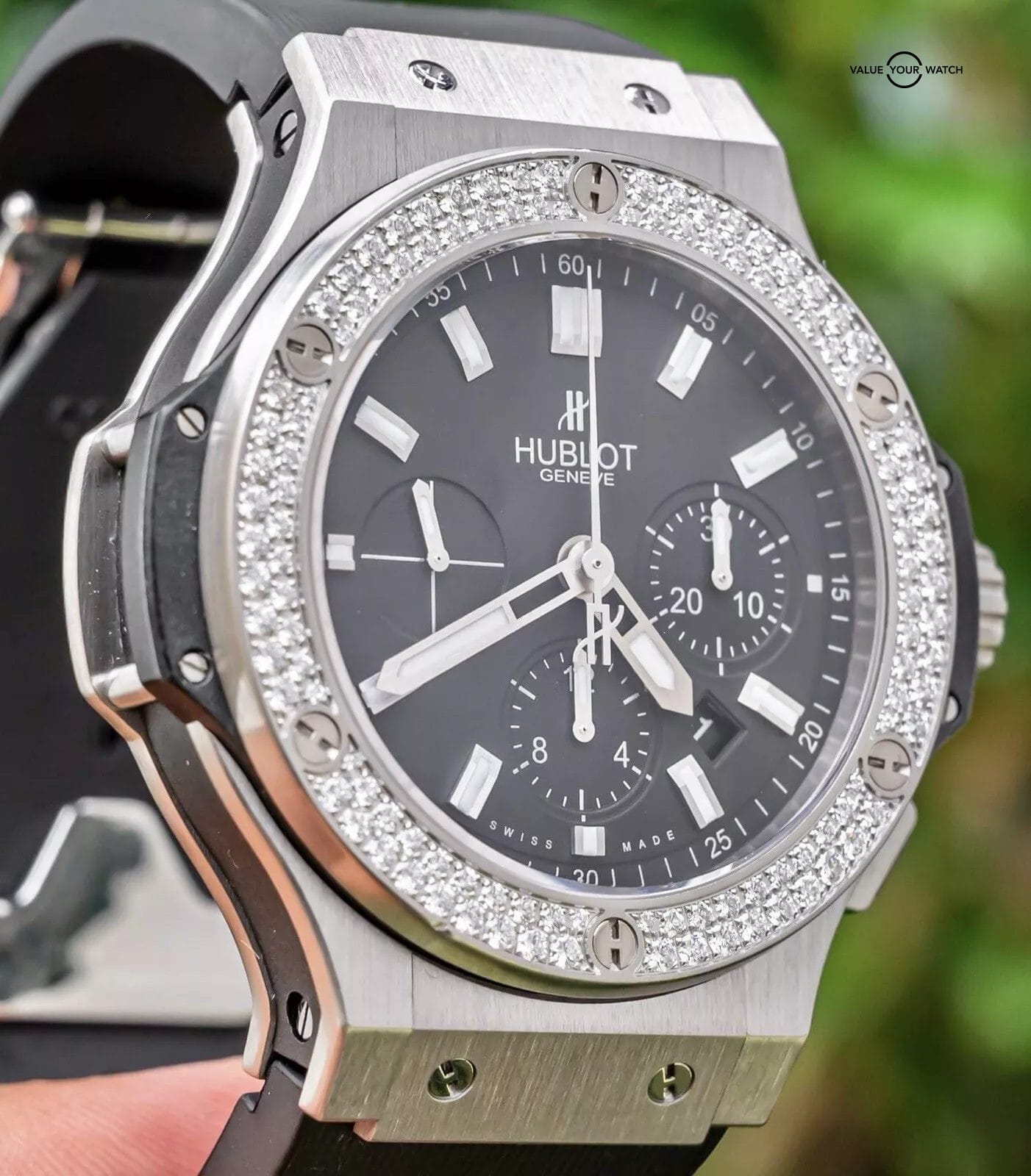 Hublot Big Bang 44 Original Steel Diamonds FACTORY $19K MSRP 301.SX.1170.RX.1104 - Image 12