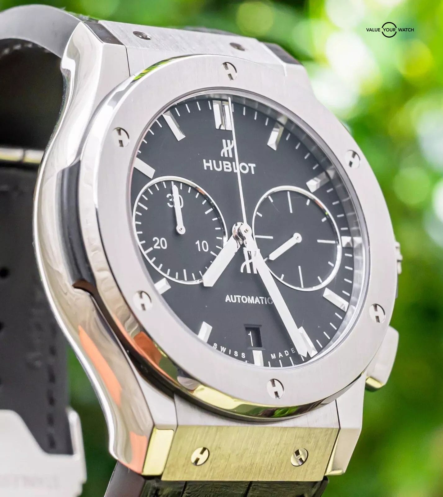 Hublot Classic Fusion Chronograph Titanium 45 mm Black Complete 521.NX.1171.LR - Image 4