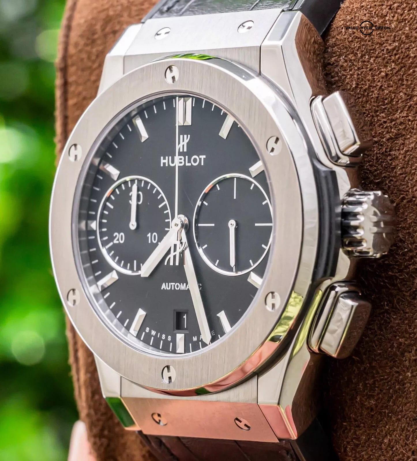 Hublot Classic Fusion Chronograph Titanium 45 mm Black Complete 521.NX.1171.LR - Image 5