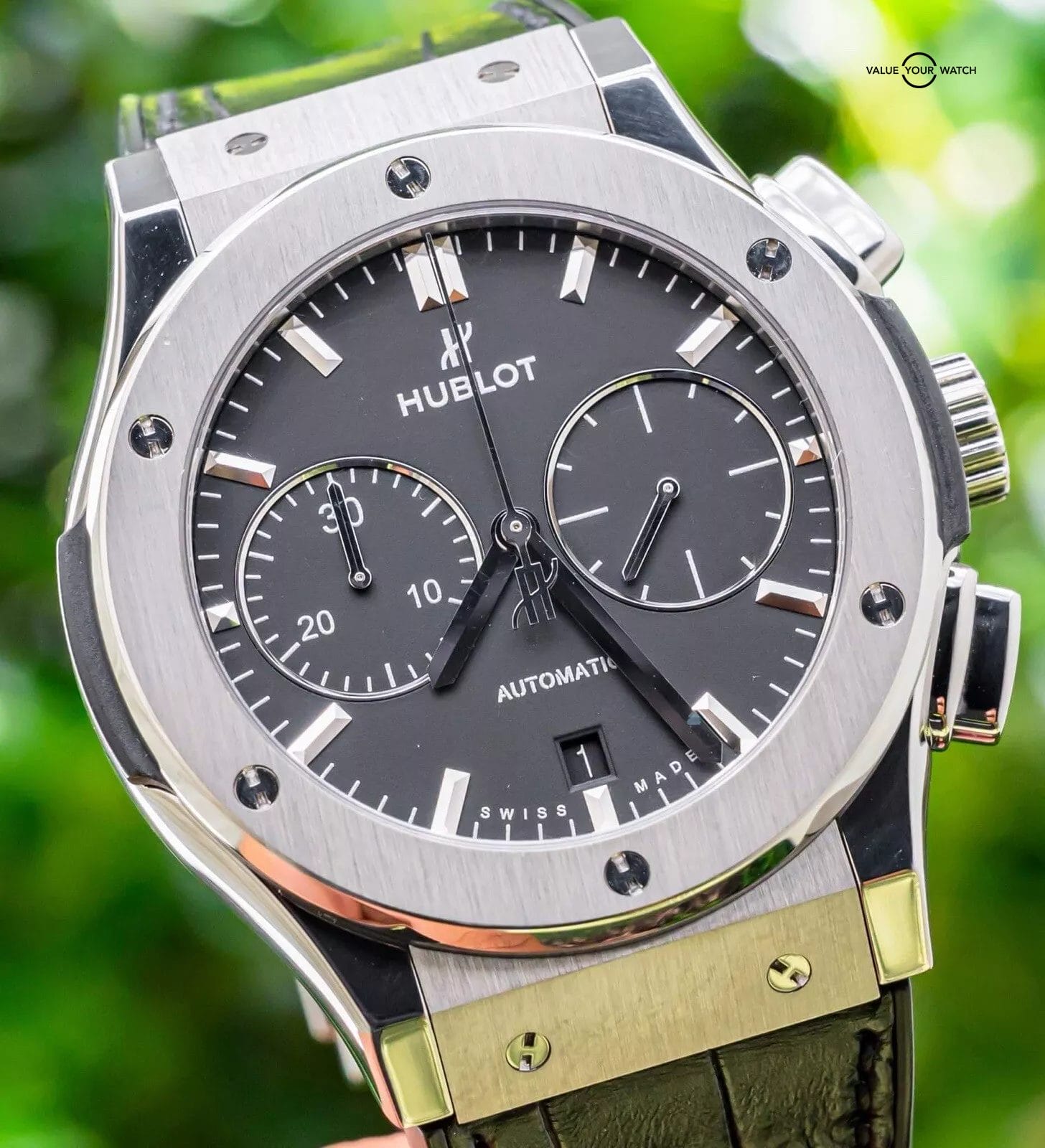 Hublot Classic Fusion Chronograph Titanium 45 mm Black Complete 521.NX.1171.LR - Image 7