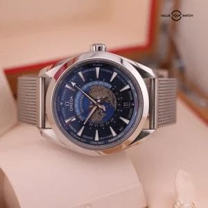 2020 Omega Seamaster Aqua Terra Worldtimer GMT 220.12.43.22.03.001 Box + Papers