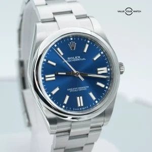 Rolex Oyster Perpetual 41 124300 Blue Dial Stainless Steel!