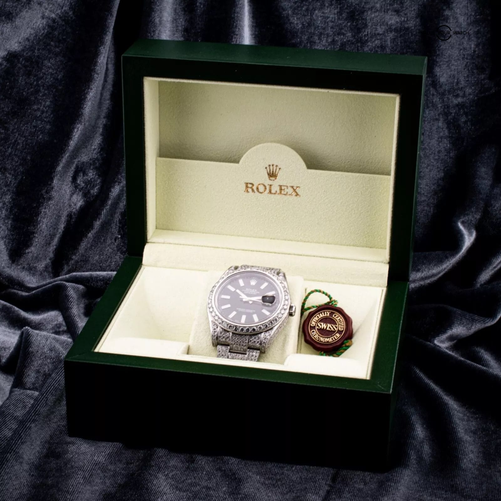 Rolex Datejust II 41mm 20CT AM Diamond Bust/Buss Down Piece, Ref 116300 with Box - Image 5