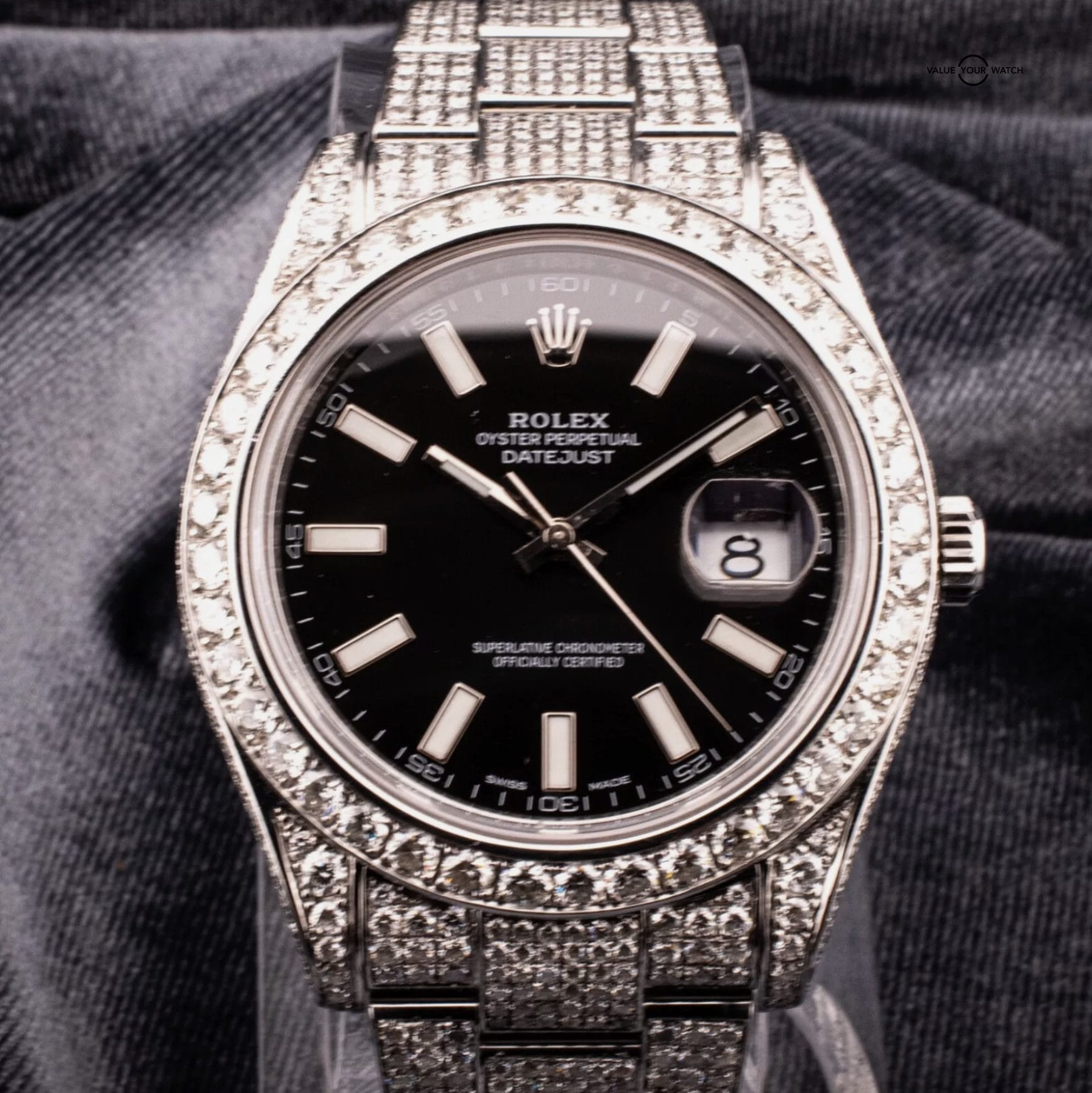 Rolex Datejust II 41mm 20CT AM Diamond Bust/Buss Down Piece, Ref 116300 with Box - Image 6