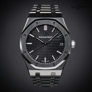 AUDEMARS PIGUET Royal Oak 41, Black Dial, Ref. 15500ST.OO.1220ST.03, Box &amp; Archive Papers