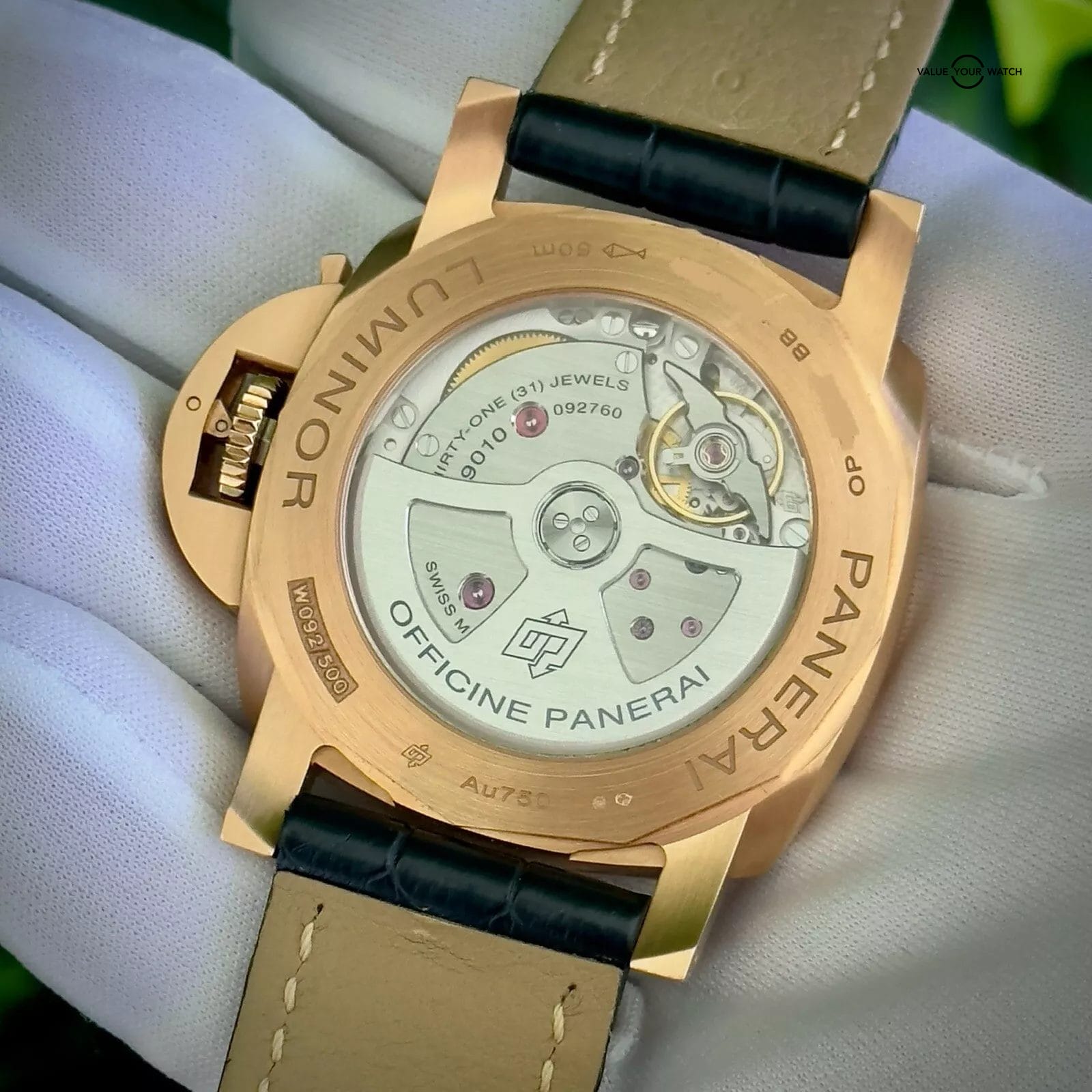 Panerai Luminor Marina Goldtech 44mm Blue Dial PAM01112 - Extra Strap, Full Set - Image 3